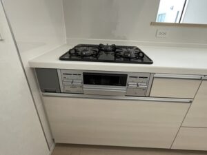 福岡キッチン取付け隊　ガスコンロをIHヒーターに交換　施工前